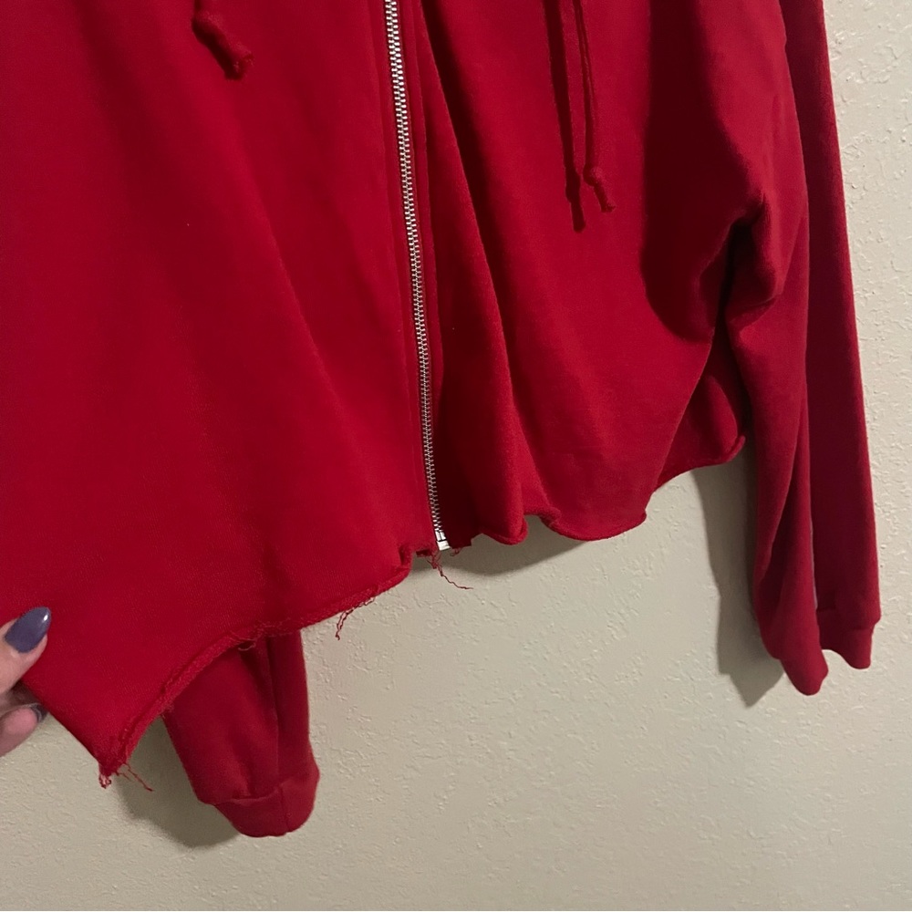 Heart & Hips Large Red Cropped Jacket - Picture 3 of 5